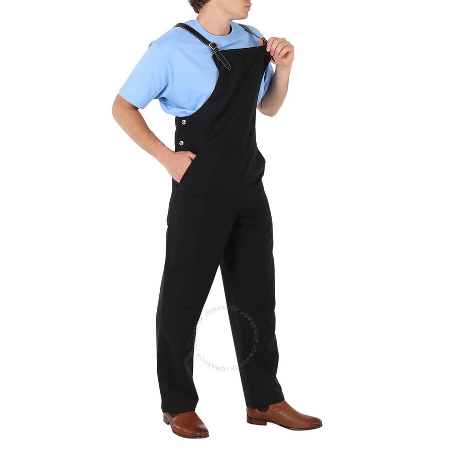 Men's Black Bib-front Technical Overalls Product Image