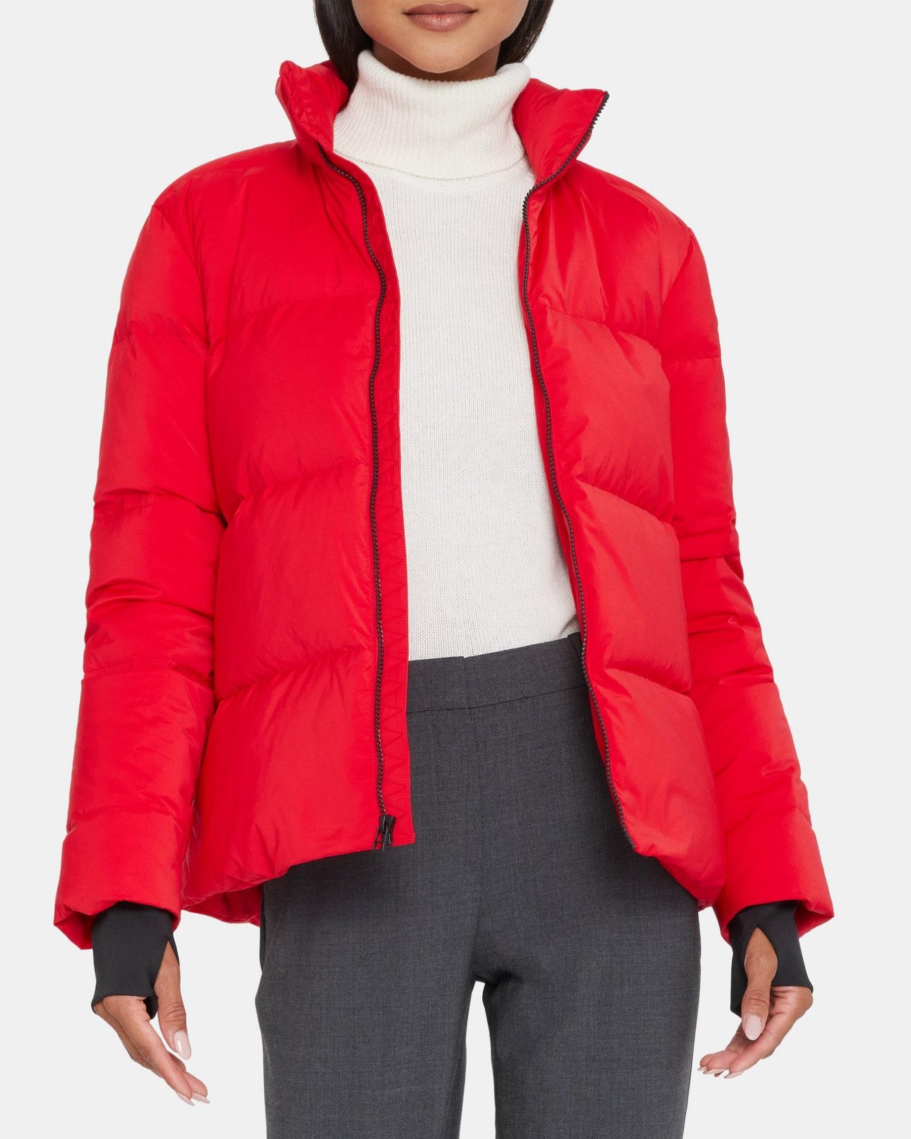 Stand-Collar Puffer Coat in City Poly Product Image