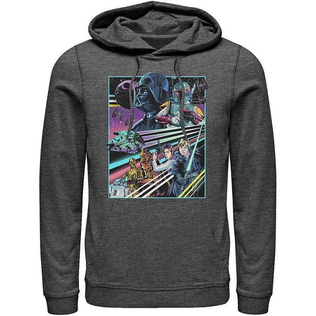 Mens Star Wars Neon Rebel Alliance Poster Hoodie Product Image