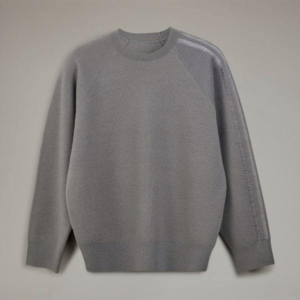 Y-3 Logo Knit Crew Sweatshirt Product Image