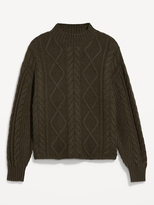 SoSoft Crop Cable-Knit Sweater Product Image