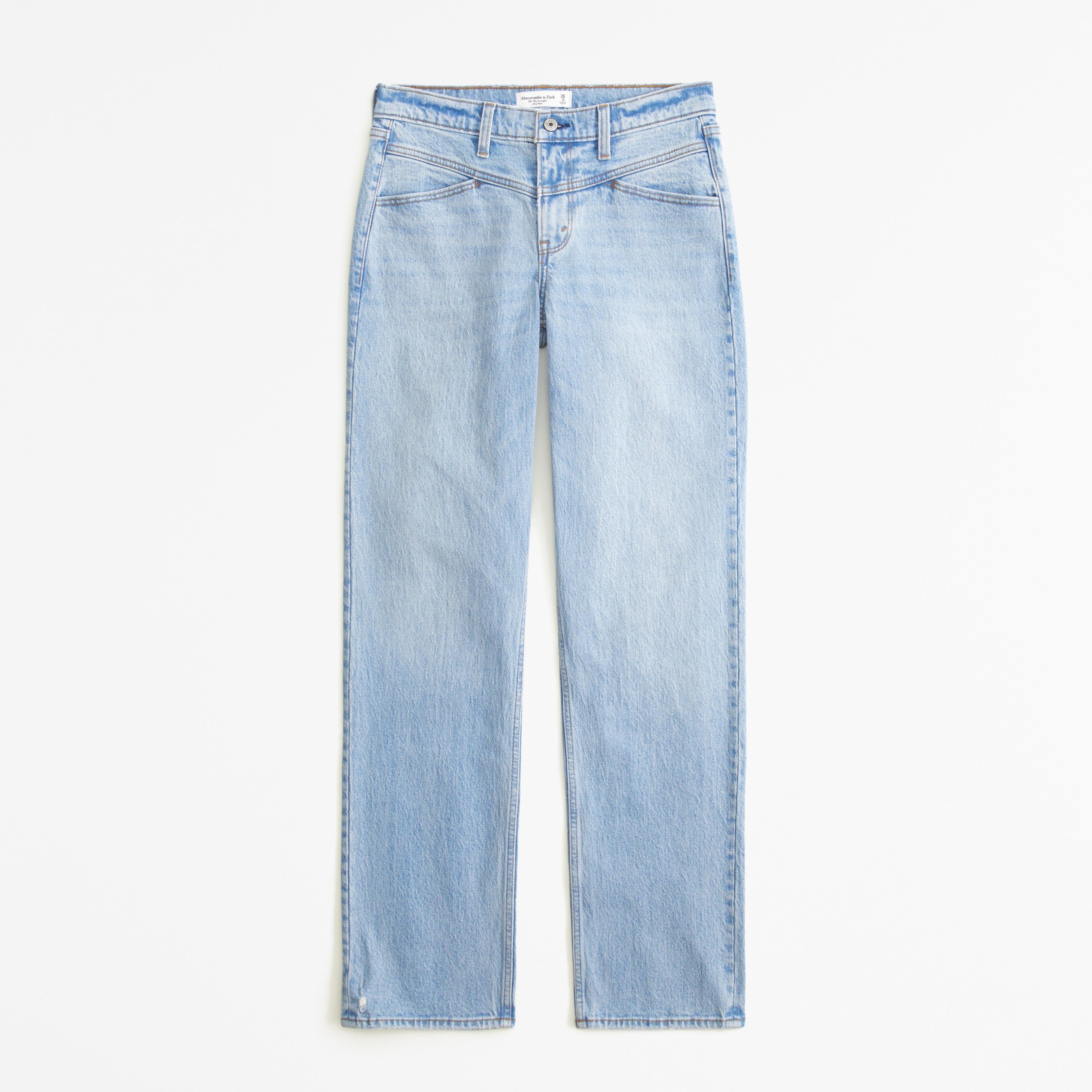 Curve Love Mid Rise 90s Straight Jean Product Image