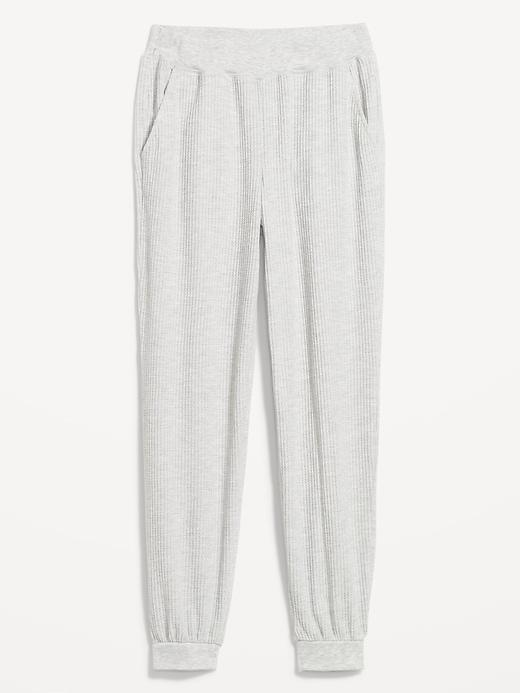 High-Waisted Waffle Lounge Jogger Product Image