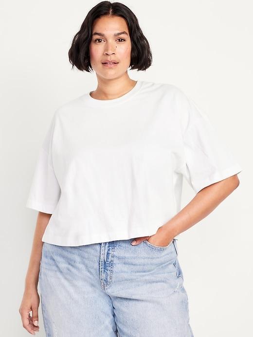 Vintage Oversized Crop T-Shirt Product Image