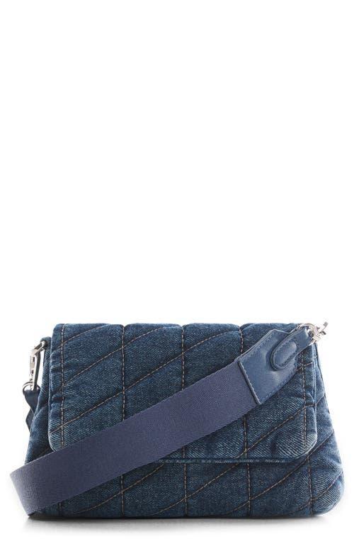 MANGO - Quilted denim bag medium blue - One size - Women Product Image