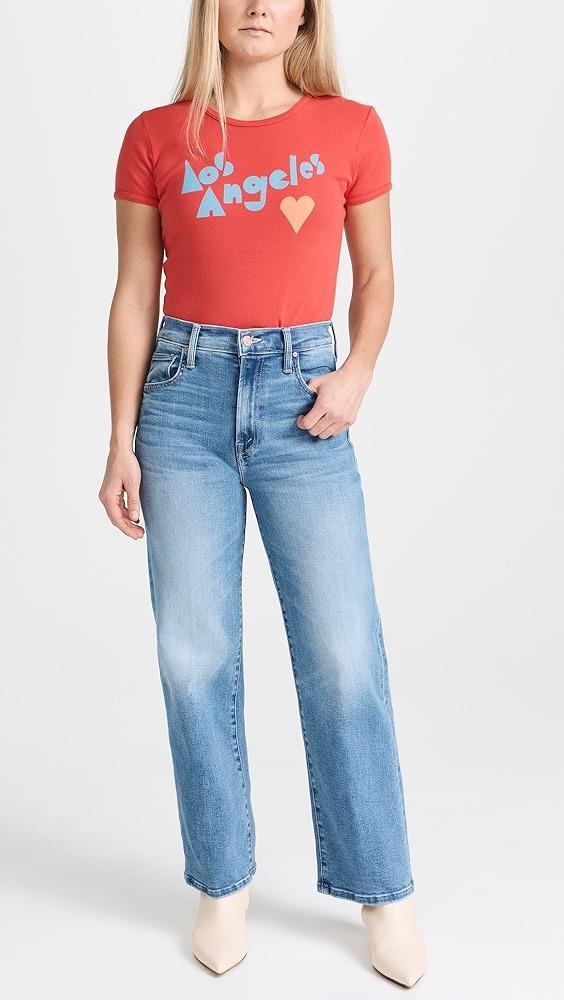 MOTHER Petite Lil Zip Rambler Flood Jeans | Shopbop Product Image