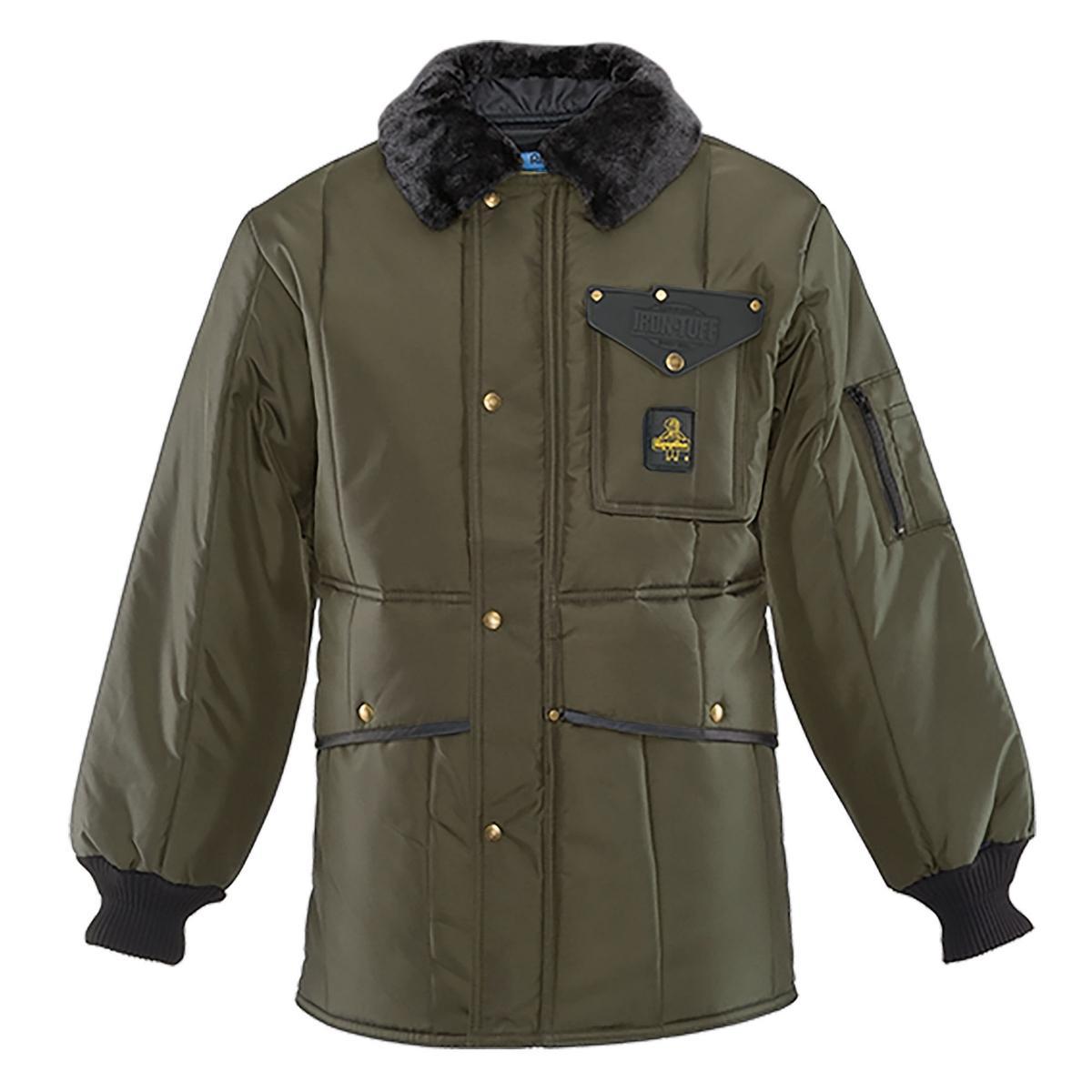 RefrigiWear Mens Iron-Tuff Jackoat Insulated Workwear Jacket with Fleece Collar Product Image