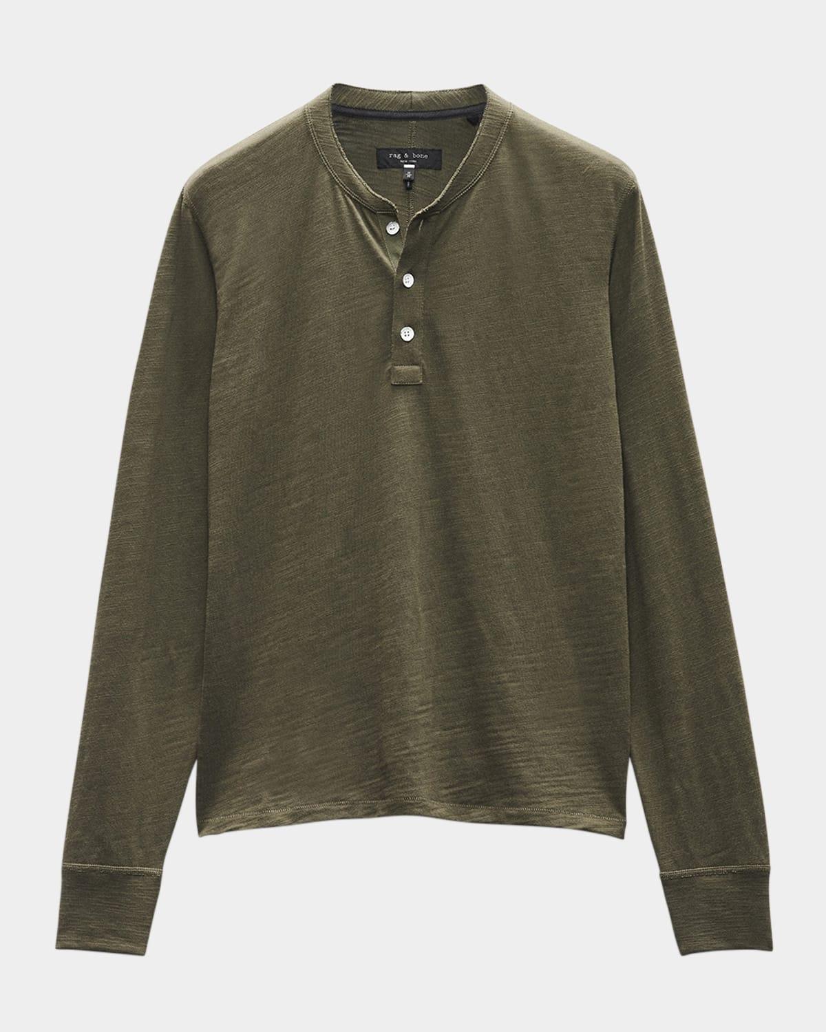 Men's Classic Flame Henley Shirt Product Image