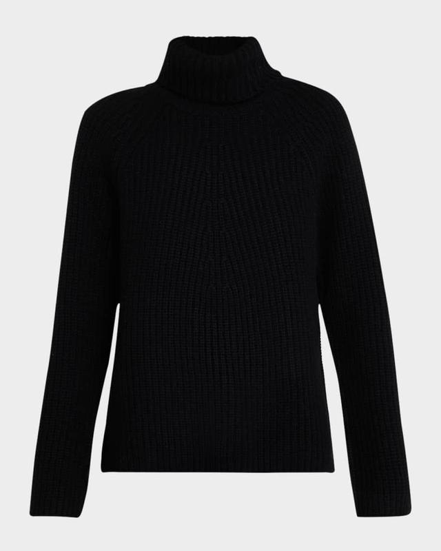 Ribbed Turtleneck Wool-Cashmere Sweater Product Image