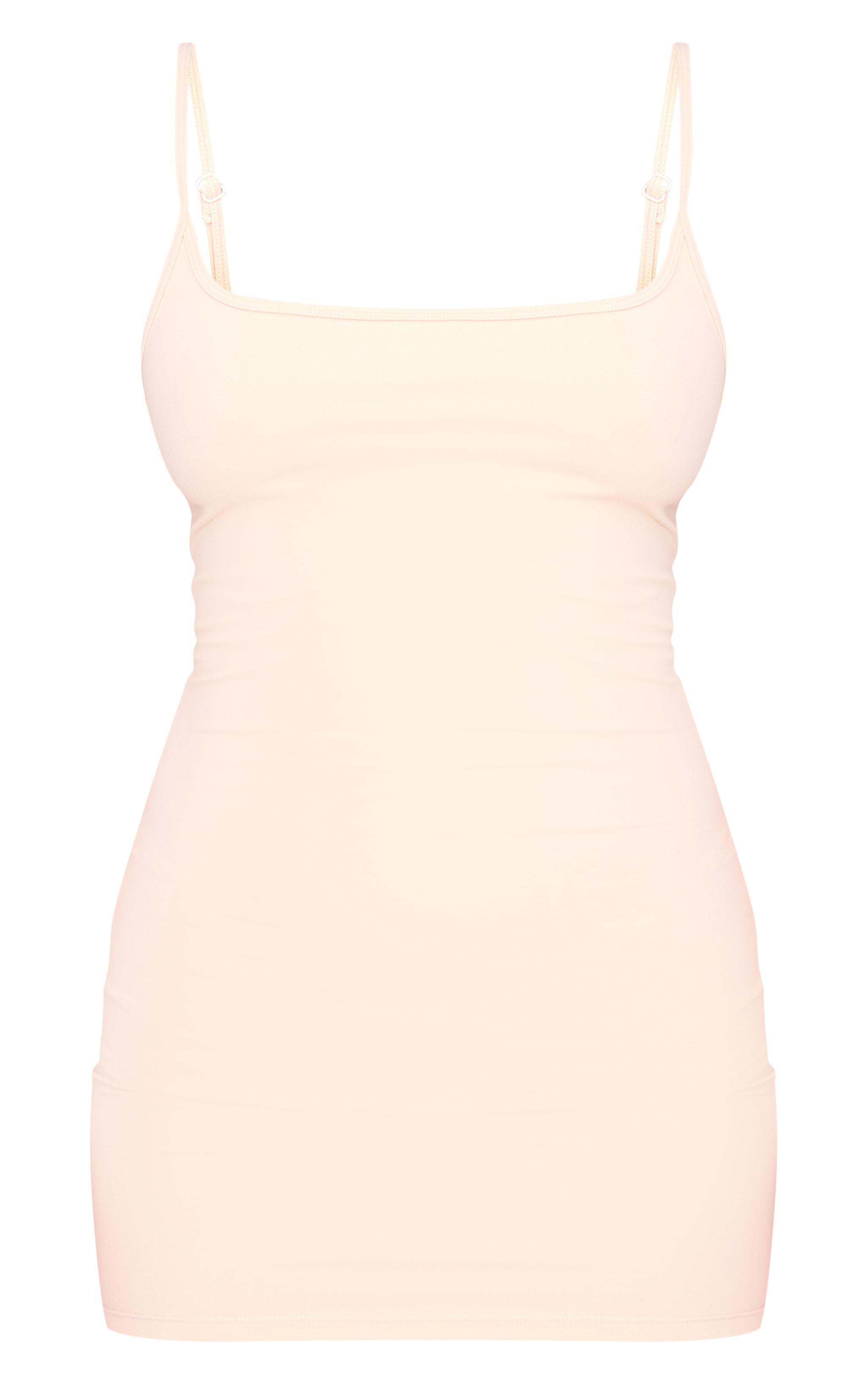 Petite Stone Strappy Snatched Sculpt Bodycon Dress Product Image