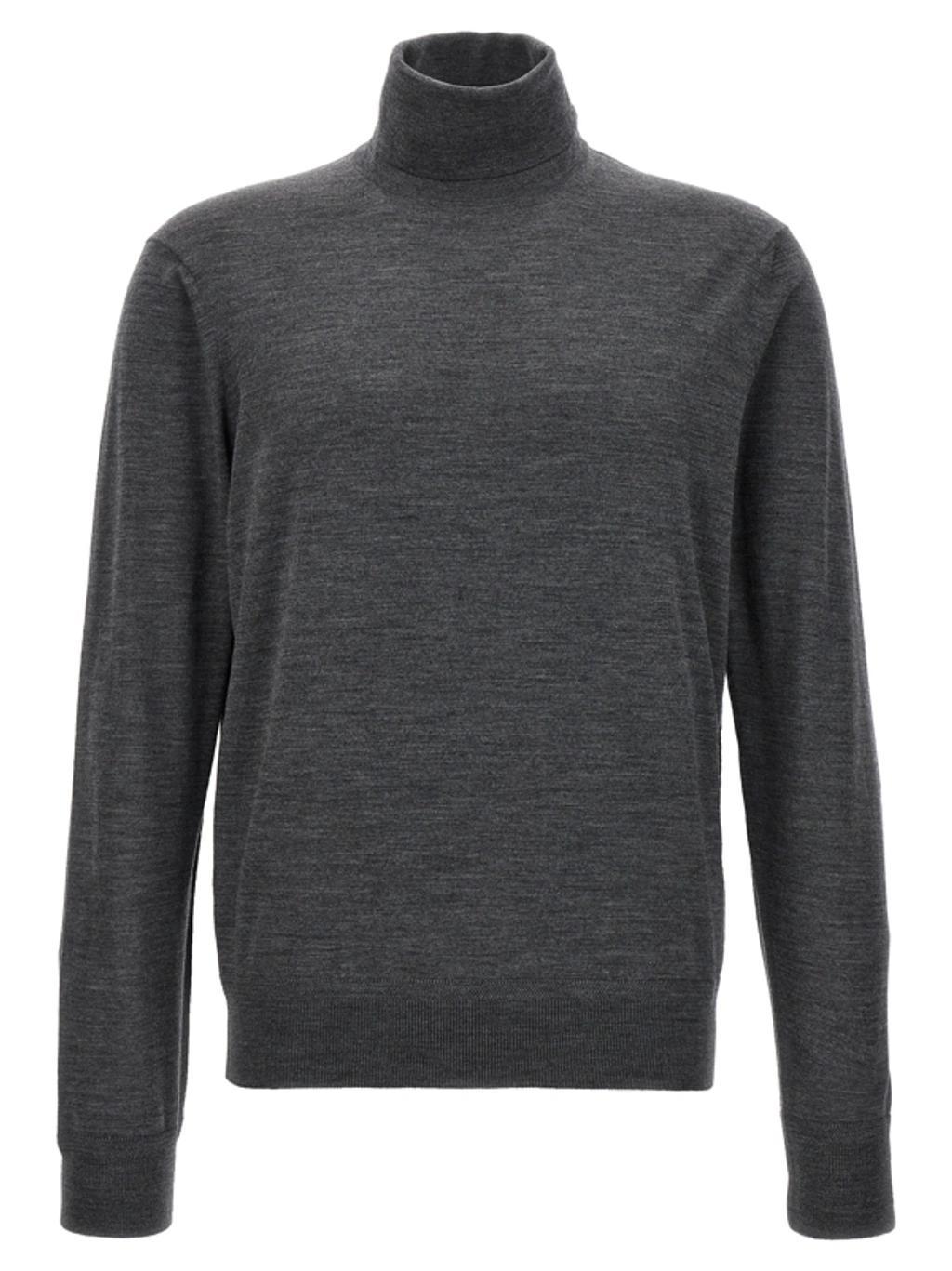 TOM FORD High Neck Sweater In Gray Product Image