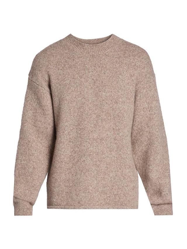 Mens Wool-Blend Logo Crewneck Sweater Product Image