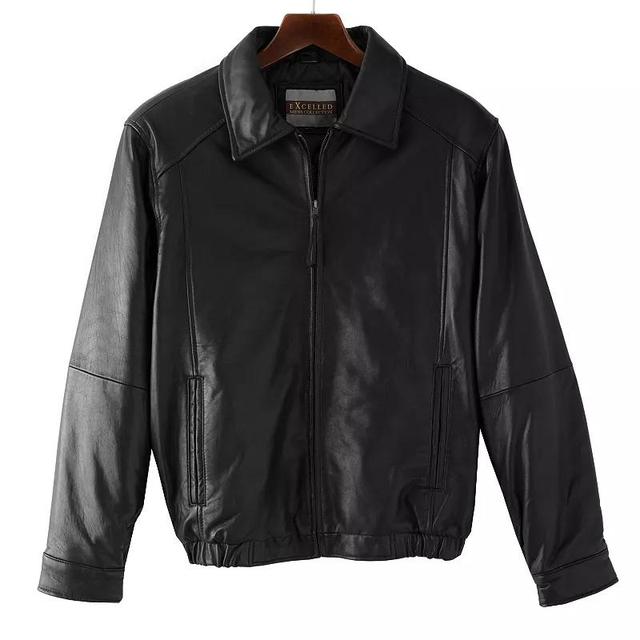 Big & Tall Excelled Leather Bomber Jacket, Mens Product Image