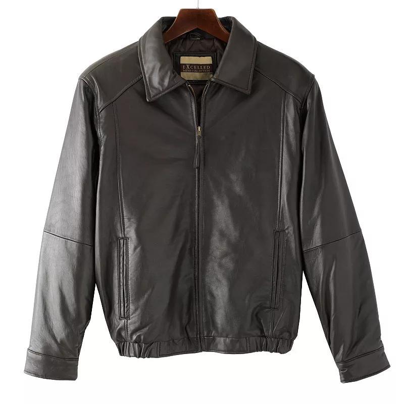 Big & Tall Excelled Leather Bomber Jacket, Mens Product Image