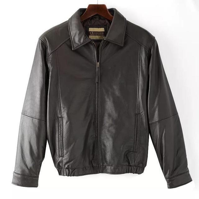 Mens Excelled Leather Bomber Jacket Product Image