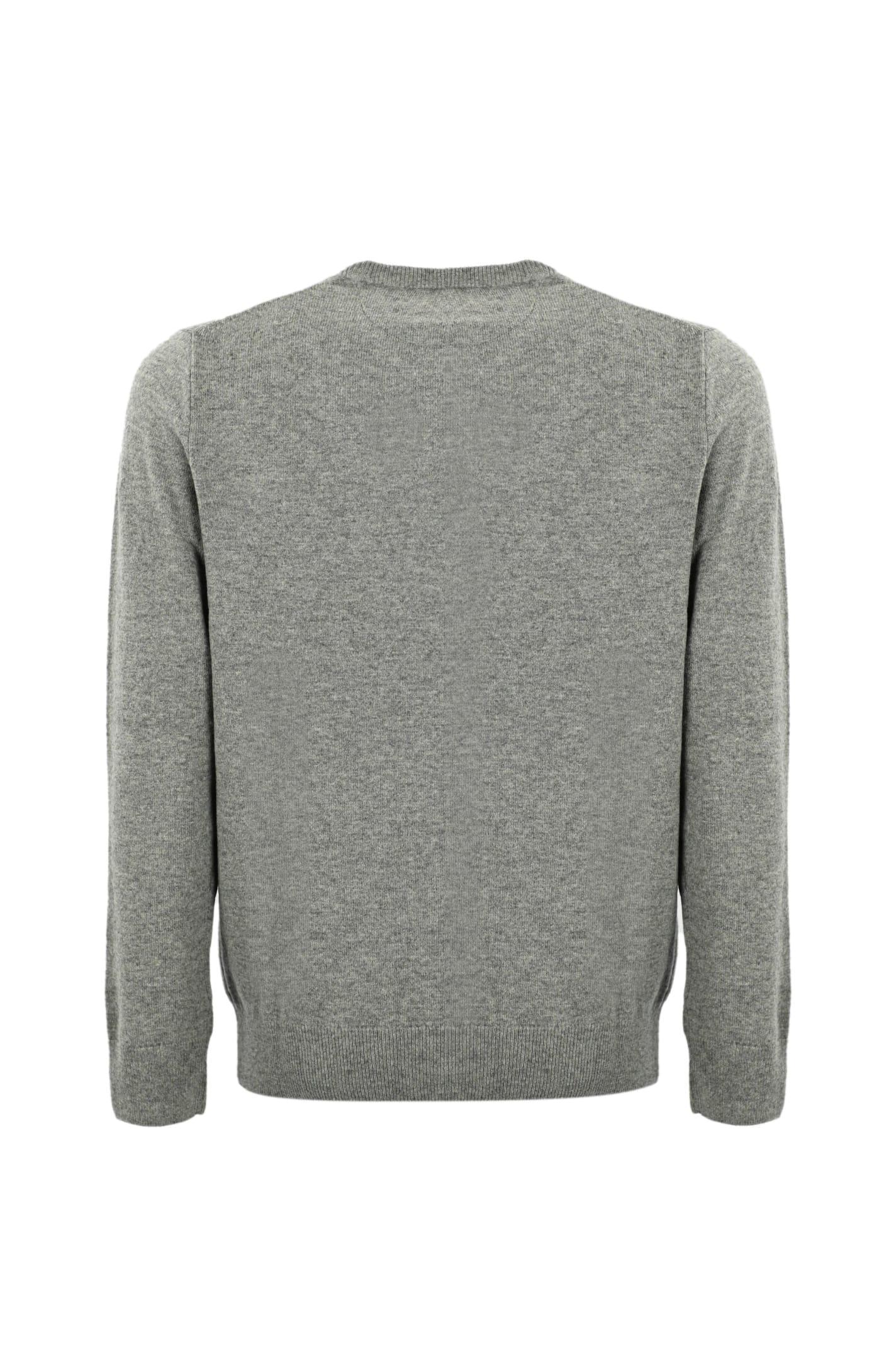 Crew-neck Cashmere Jumper In Grey Product Image