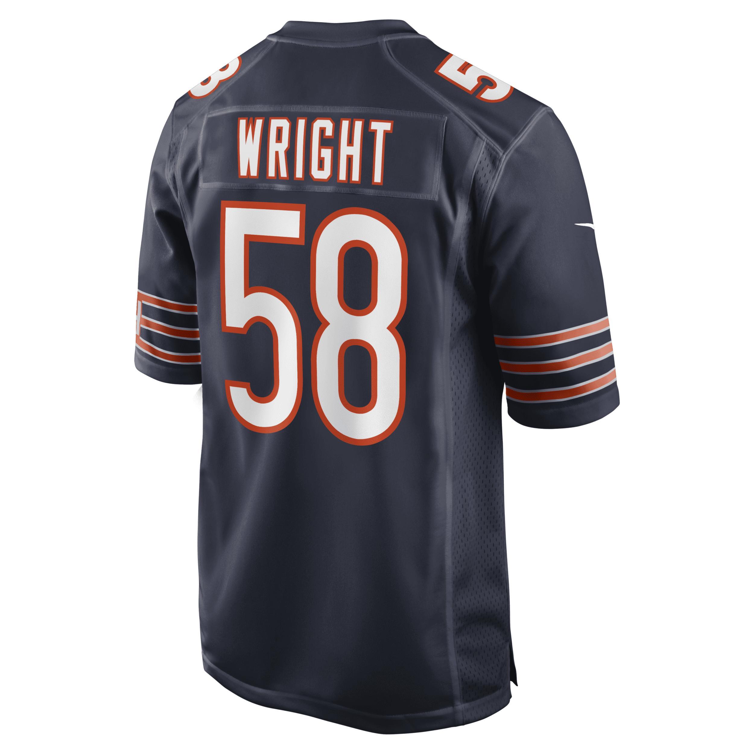 Darnell Wright Chicago Bears Men's Nike NFL Game Football Jersey Product Image