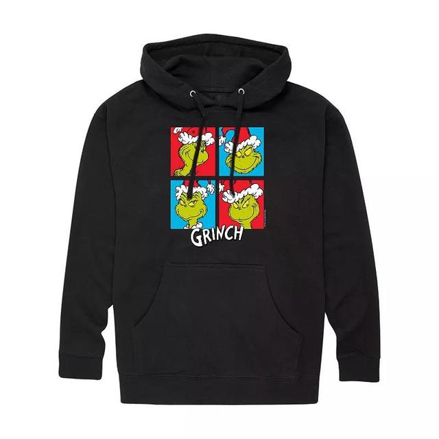 Mens Dr. Seuss Grinch Grid Graphic Hoodie Product Image