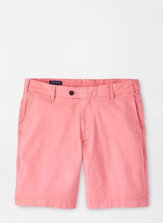 Peter Millar Mens Concorde Garment-Dyed Short | Color: Peach Bloom | Size: 38 Product Image