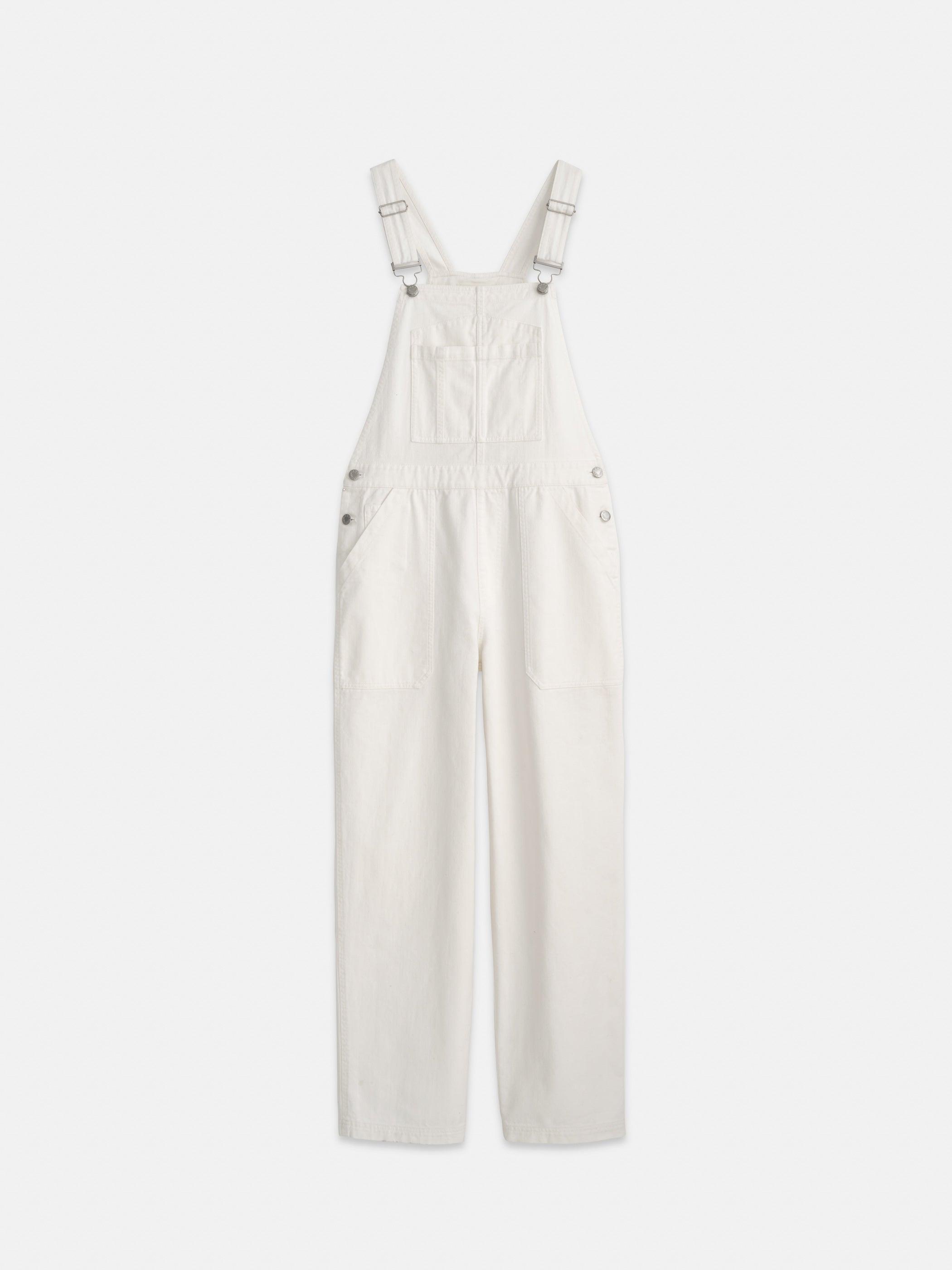 Lili Overall in White Denim Female product image