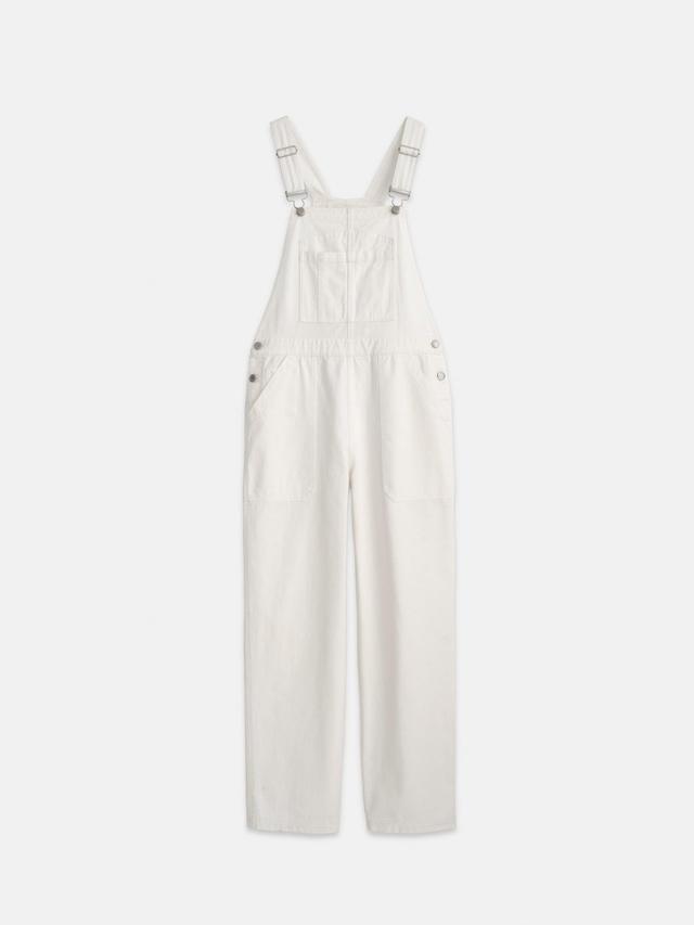 Lili Overall in White Denim Female Product Image