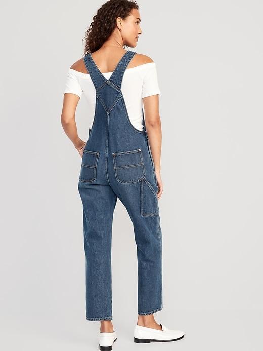 Slouchy Straight Jean Overalls Product Image