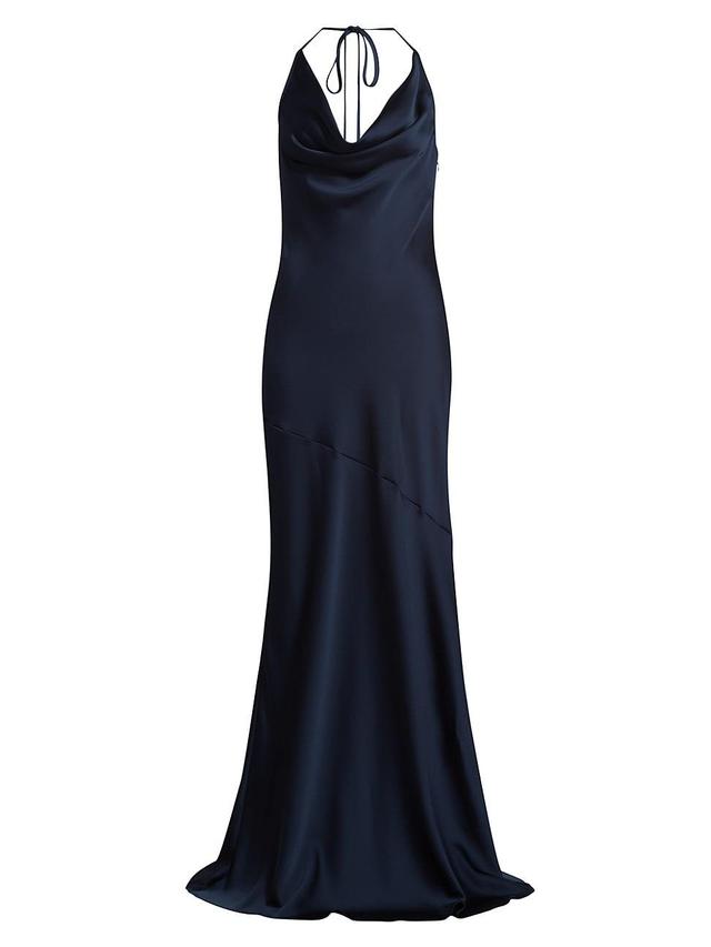 Womens Haleigh Charmeuse Cowlneck Gown Product Image