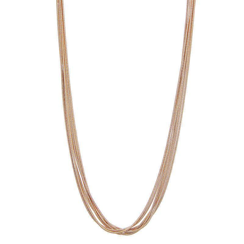 Sonoma Goods For Life Layered Snake Chain Necklace, Womens, None Product Image