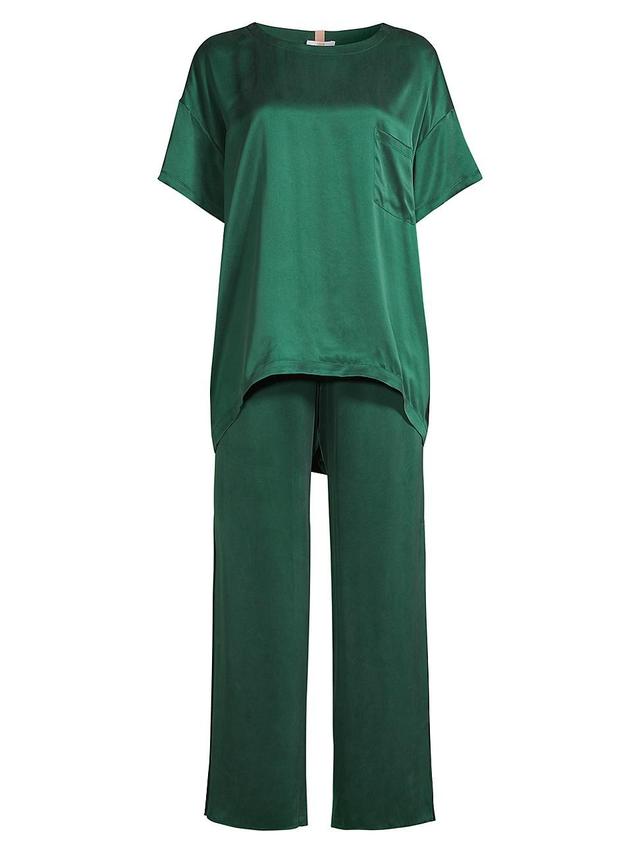 Lunya Washable Mulberry Silk T-Shirt Pajamas Product Image