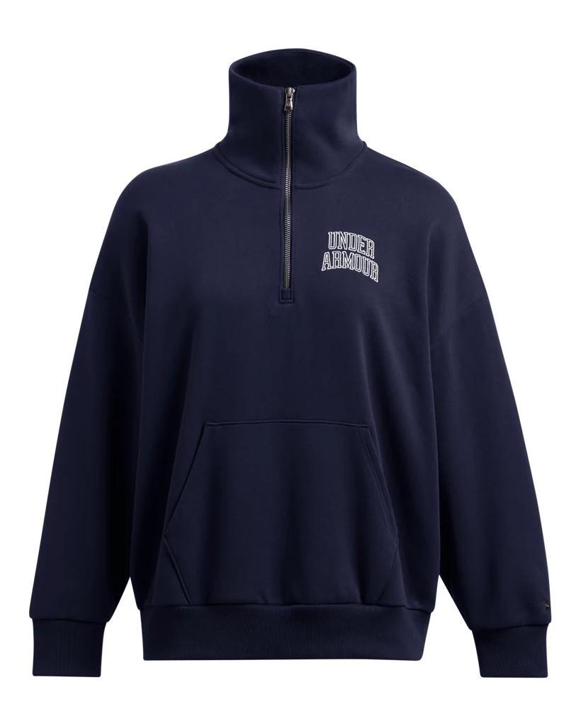 Women's UA Icon Heavyweight Terry Oversized ¼ Zip Product Image