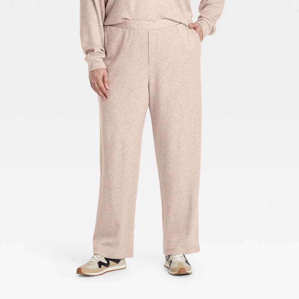 Womens Leisure Studio Knit Sweatpants - Universal Thread Oatmeal 3X Product Image