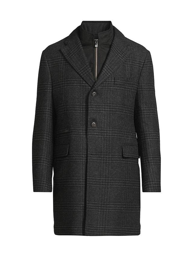 Men's Plaid ID Overcoat Product Image