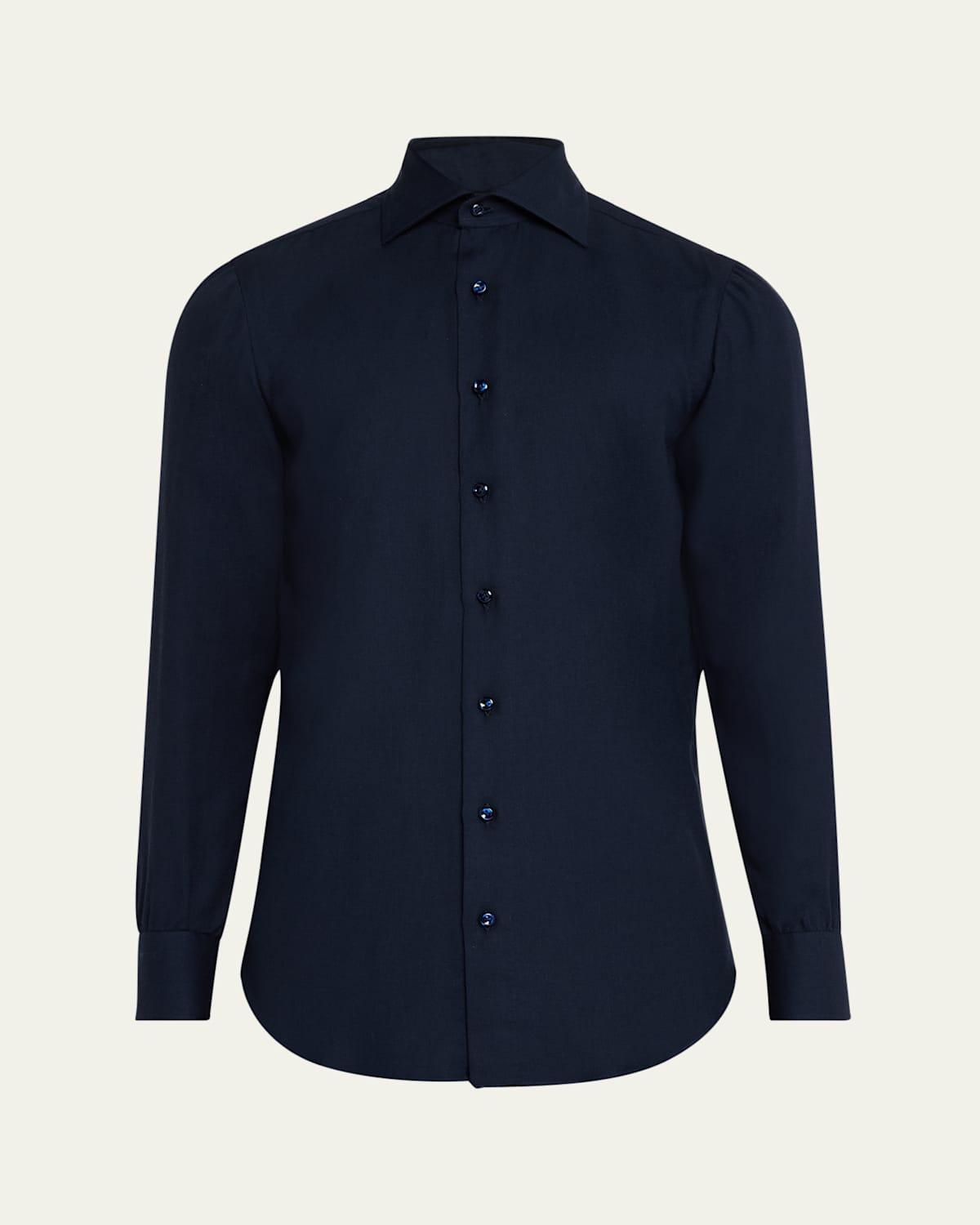 Mens Cotton and Cashmere Sport Shirt Product Image