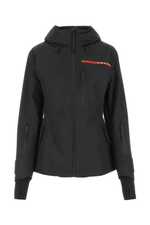 Black Polyester Padded Jacket Product Image