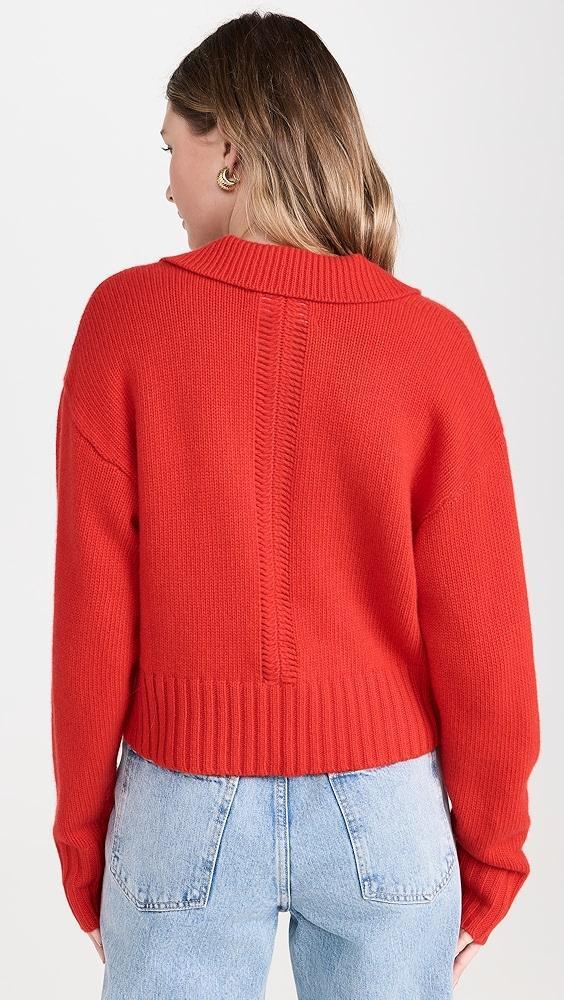 Apiece Apart Split Neck Henley Sweater | Shopbop Product Image