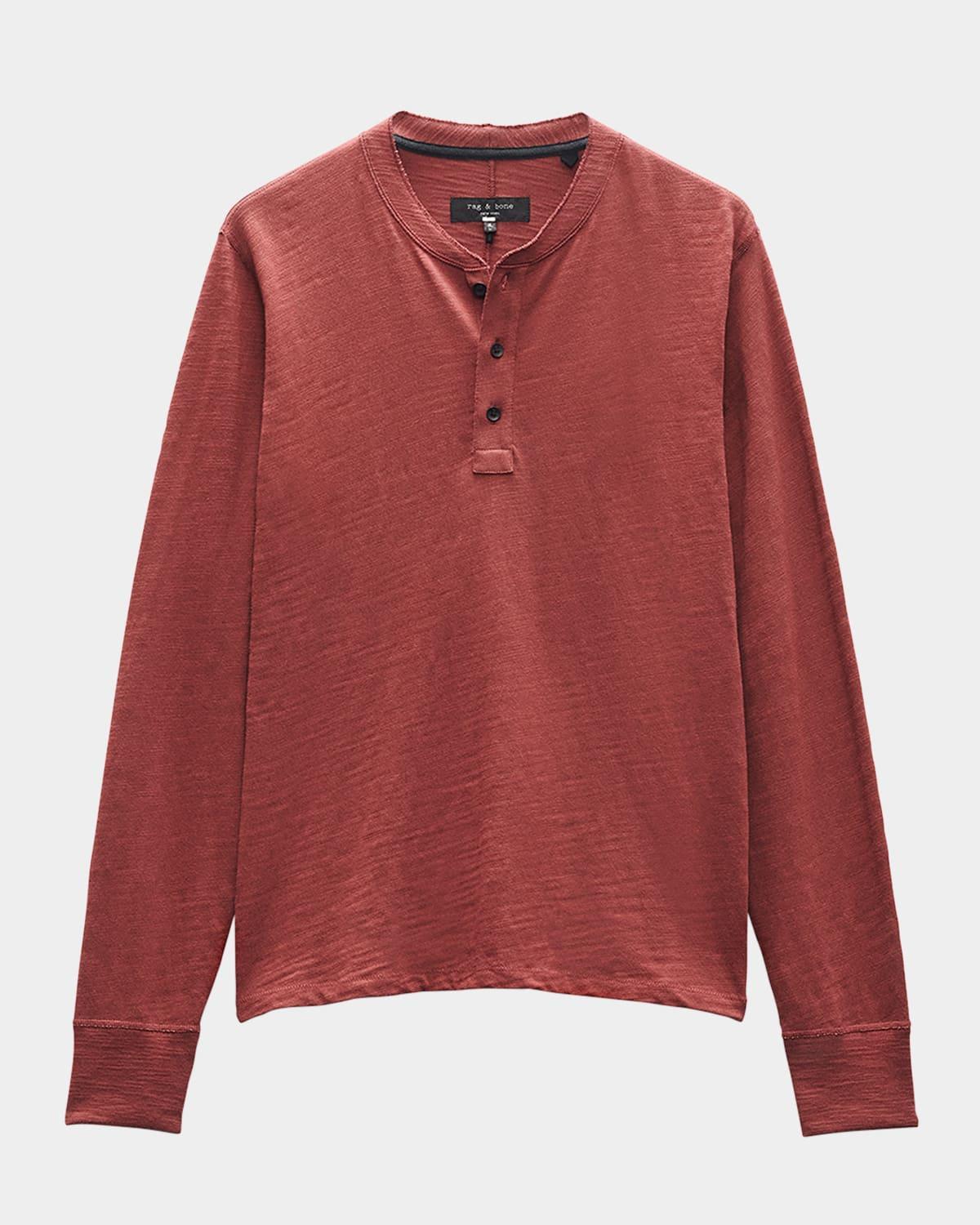 Men's Classic Flame Henley Shirt Product Image