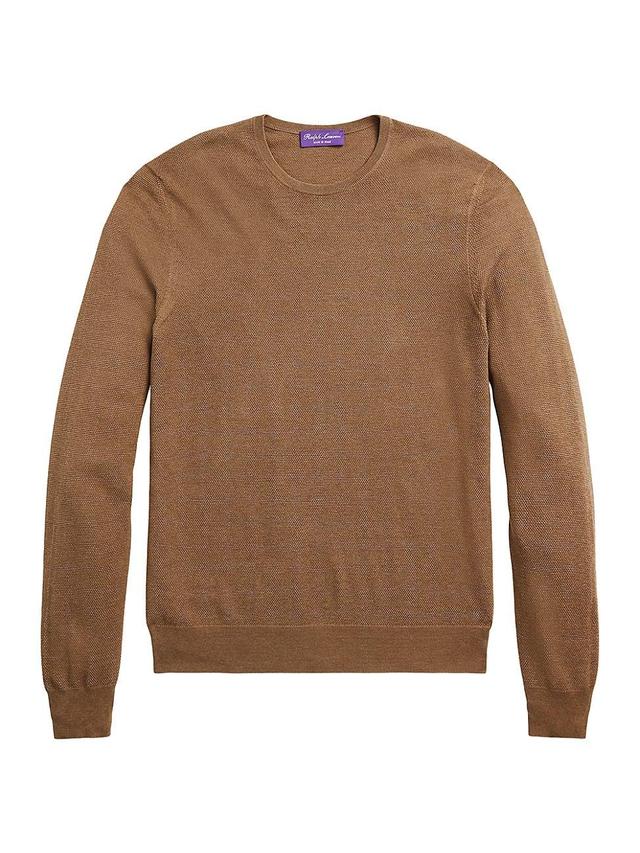 Mens Silk & Cotton Crewneck Sweater Product Image