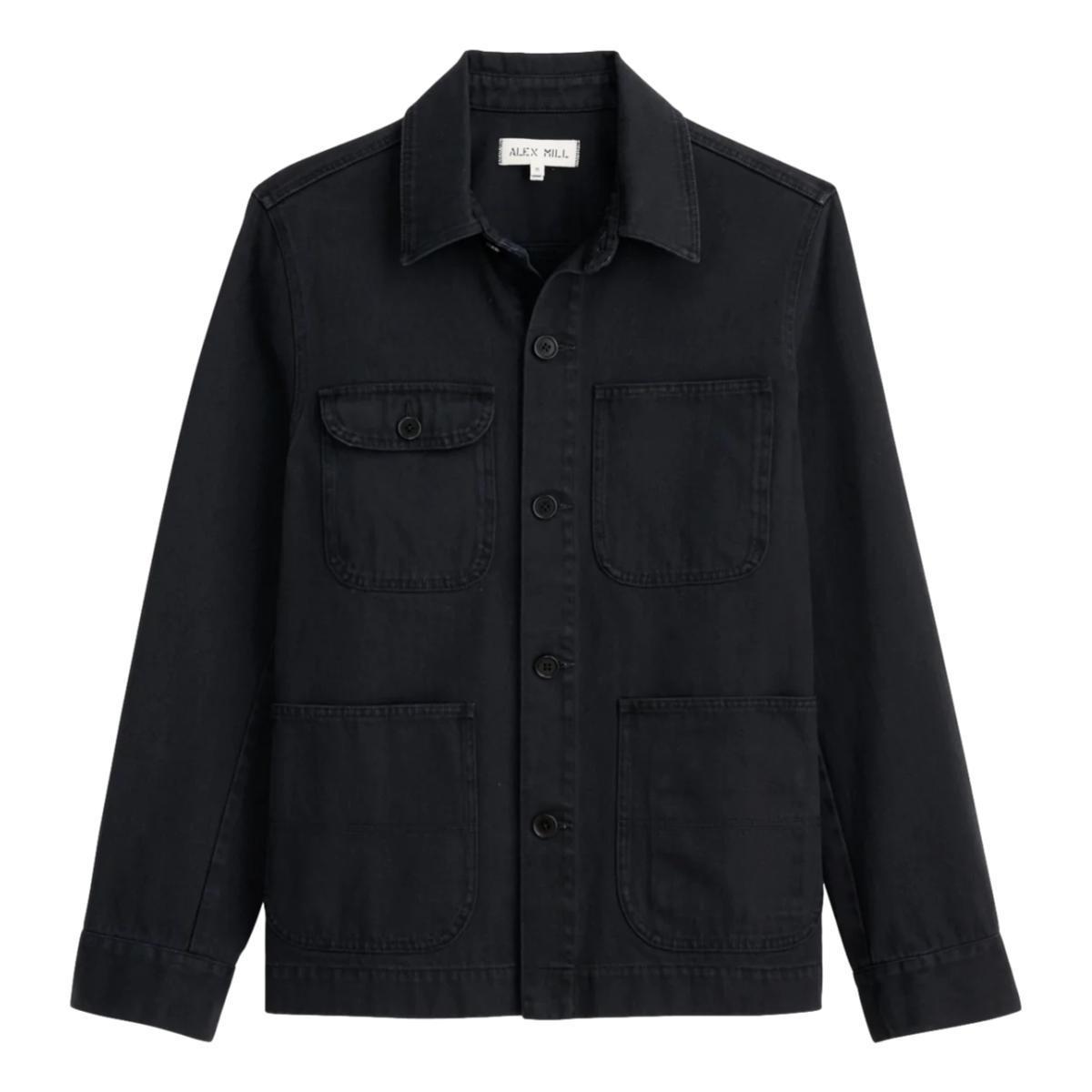 Work Jacket French Washed Black Product Image