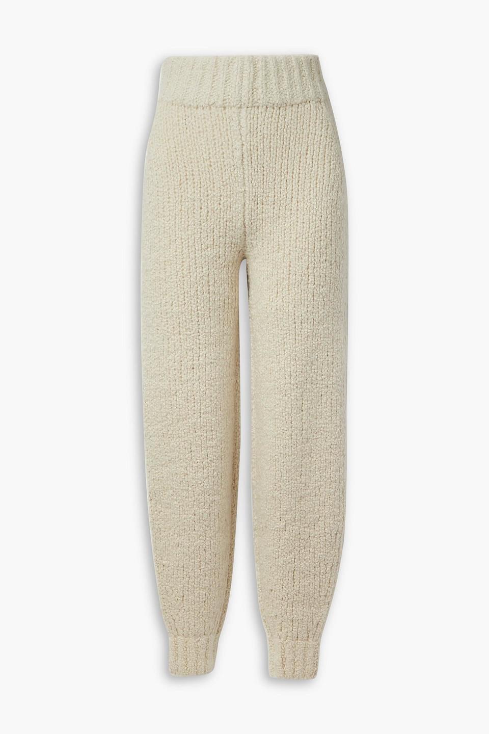 Josephine Cashmere Track Pants In Ivory Product Image