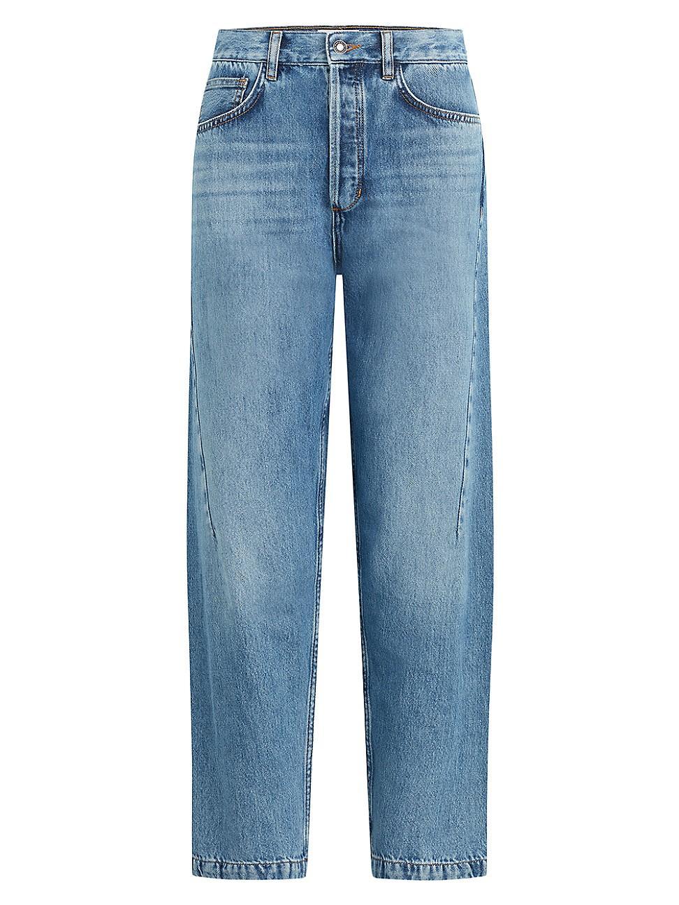 Womens The Nikki Barrel-Leg Jeans Product Image