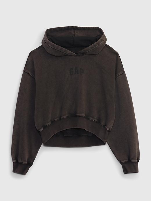 Arch Logo Cropped Hoodie Product Image