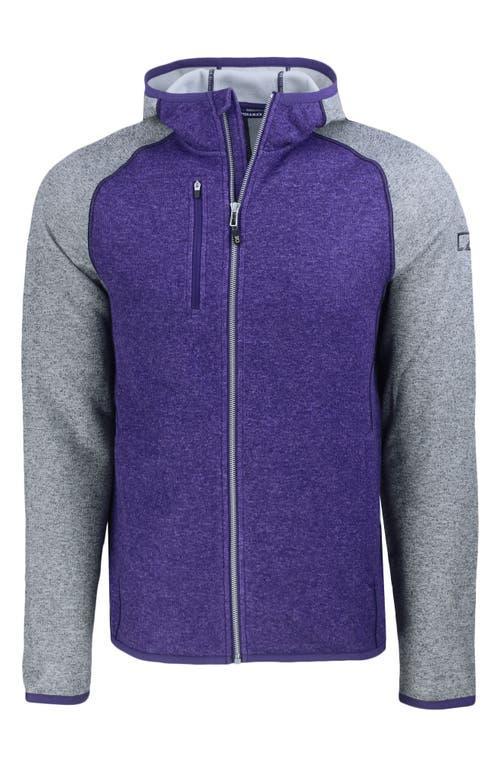 Cutter & Buck Mainsail Full Zip Hooded Mens Jacket - Polished heather Product Image