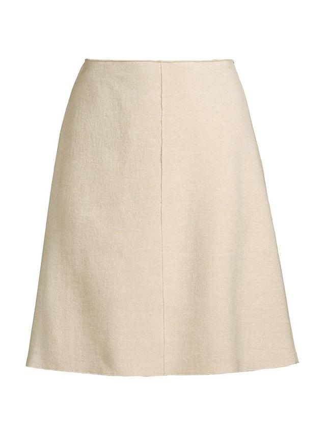 Womens Wool-Blend Knee-Length Skirt Product Image