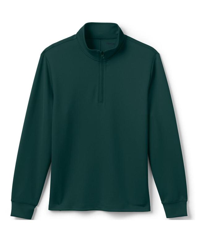 Mens Lands End School Uniform Quarter Zip Pullover Sweatshirt Product Image