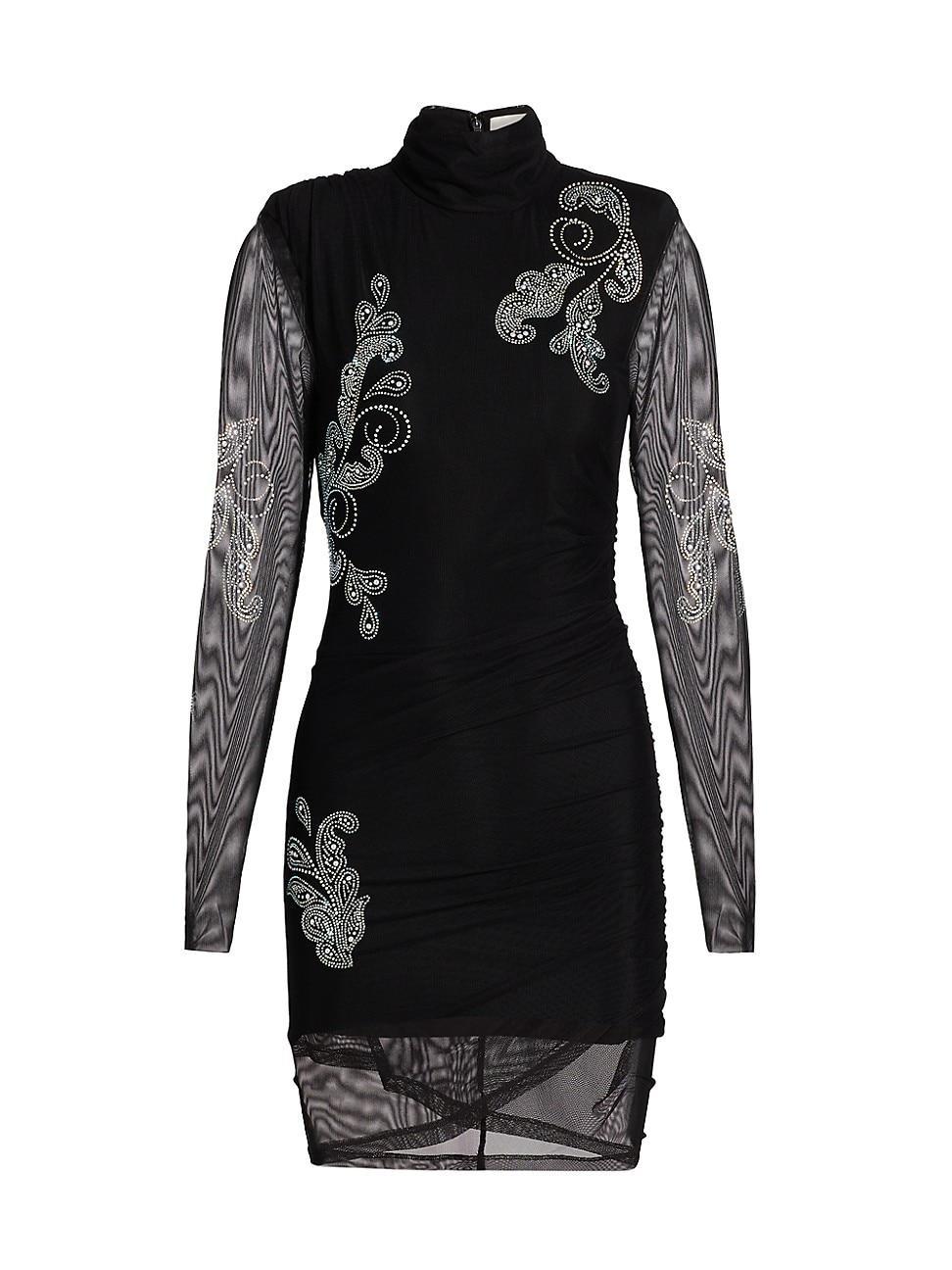 Womens Marlene Embellished Paisley Minidress Product Image