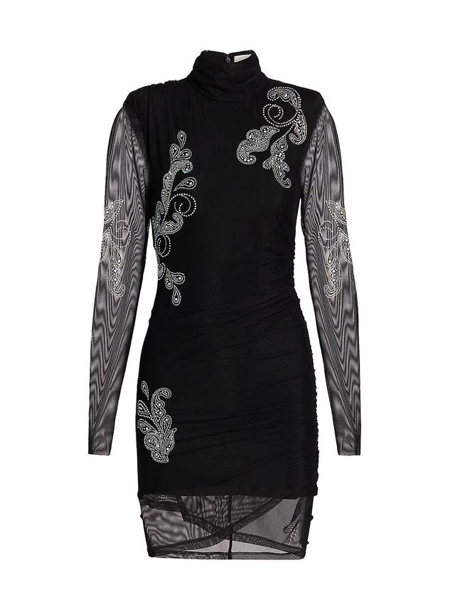 Womens Marlene Embellished Paisley Minidress Product Image