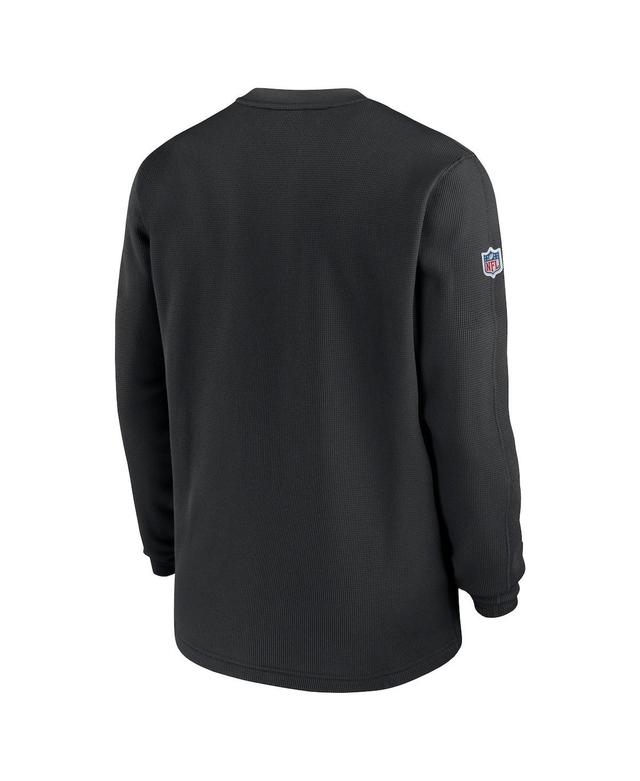 NIKE Carolina Panthers Sideline Menâs  Men's Dri-fit Nfl 1/2-zip Long-sleeve Top In Black Product Image