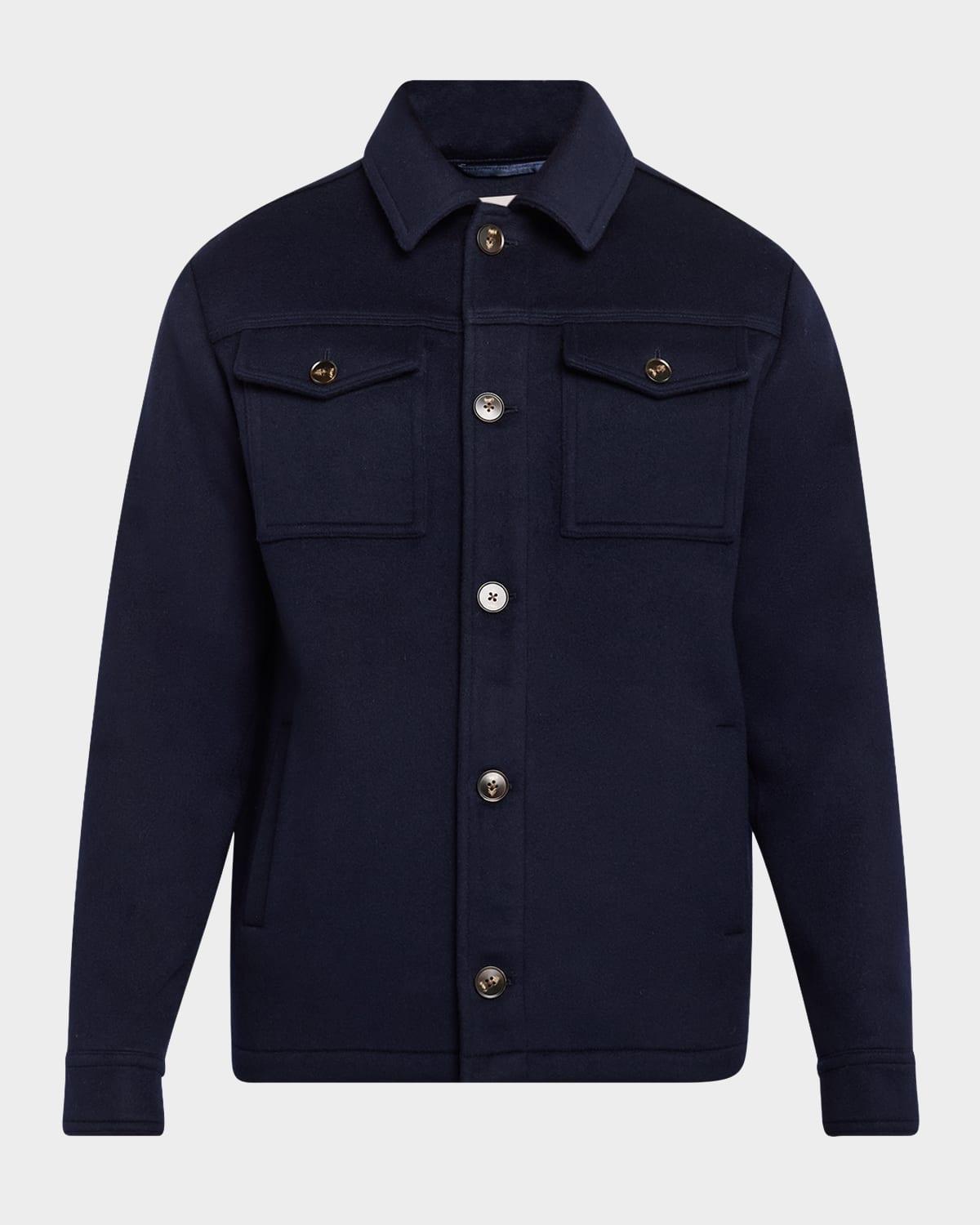 Mens Wool Double-Face Trucker Jacket Product Image