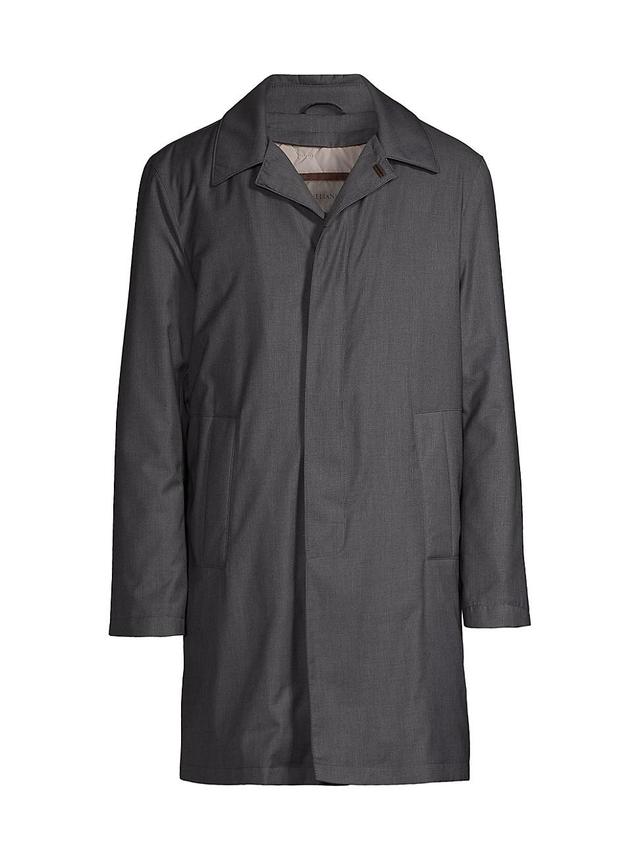 Mens Techno Twill Trench Coat Product Image