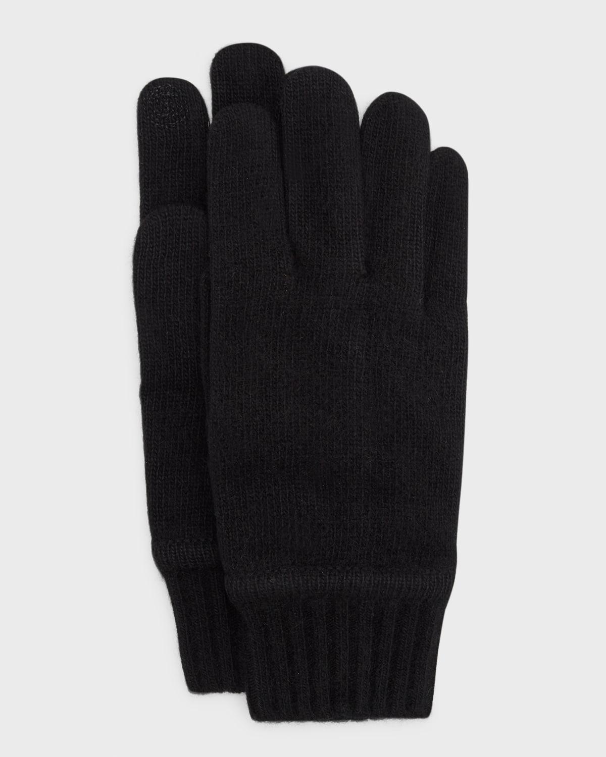 Mens Cashmere Knit Smartphone-Touch Gloves Product Image